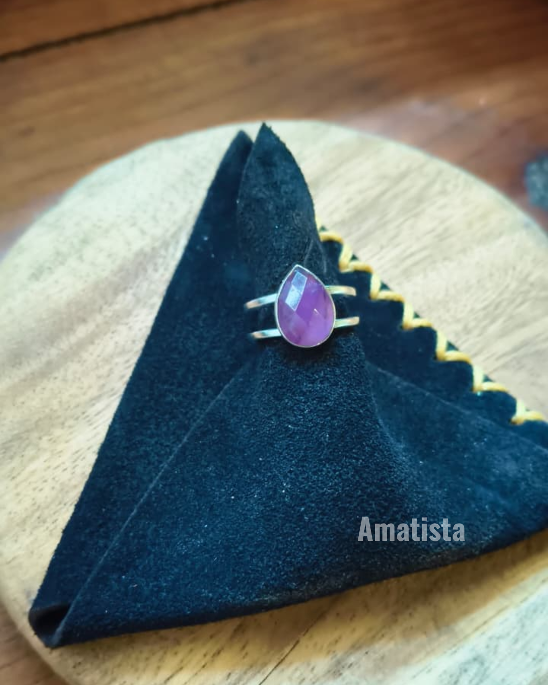 Anillo Gaia-Cuarzo amatista