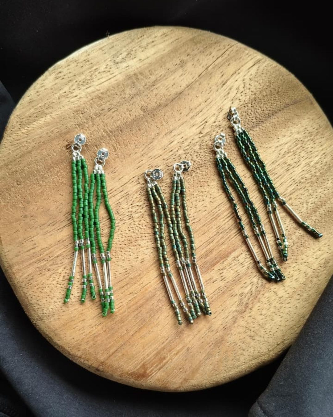Aretes martillados