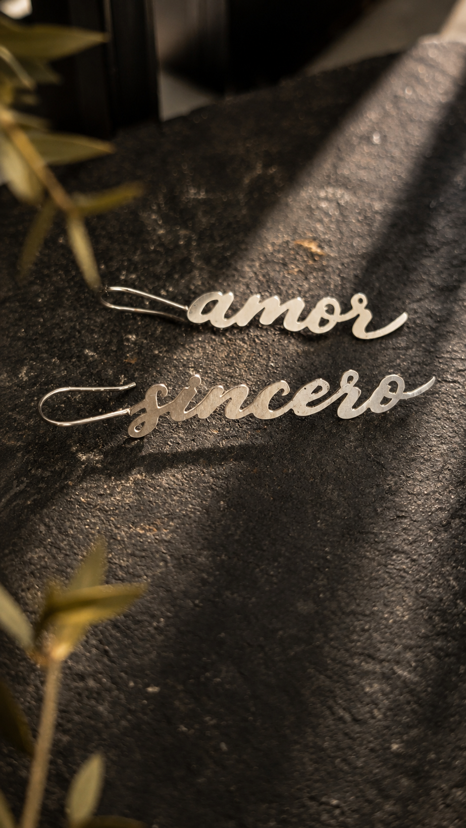 Aretes Amor sincero