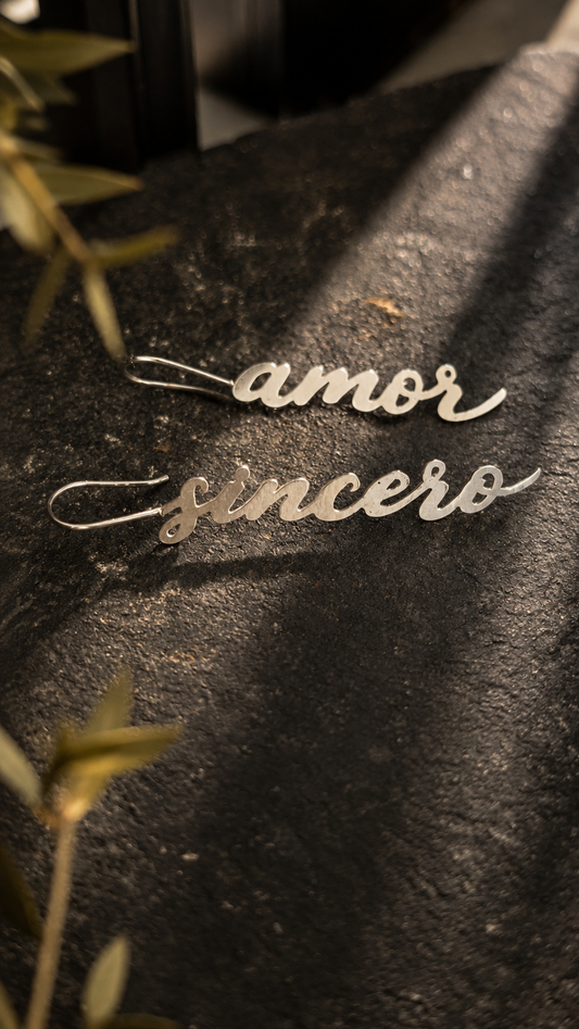 Aretes Amor sincero