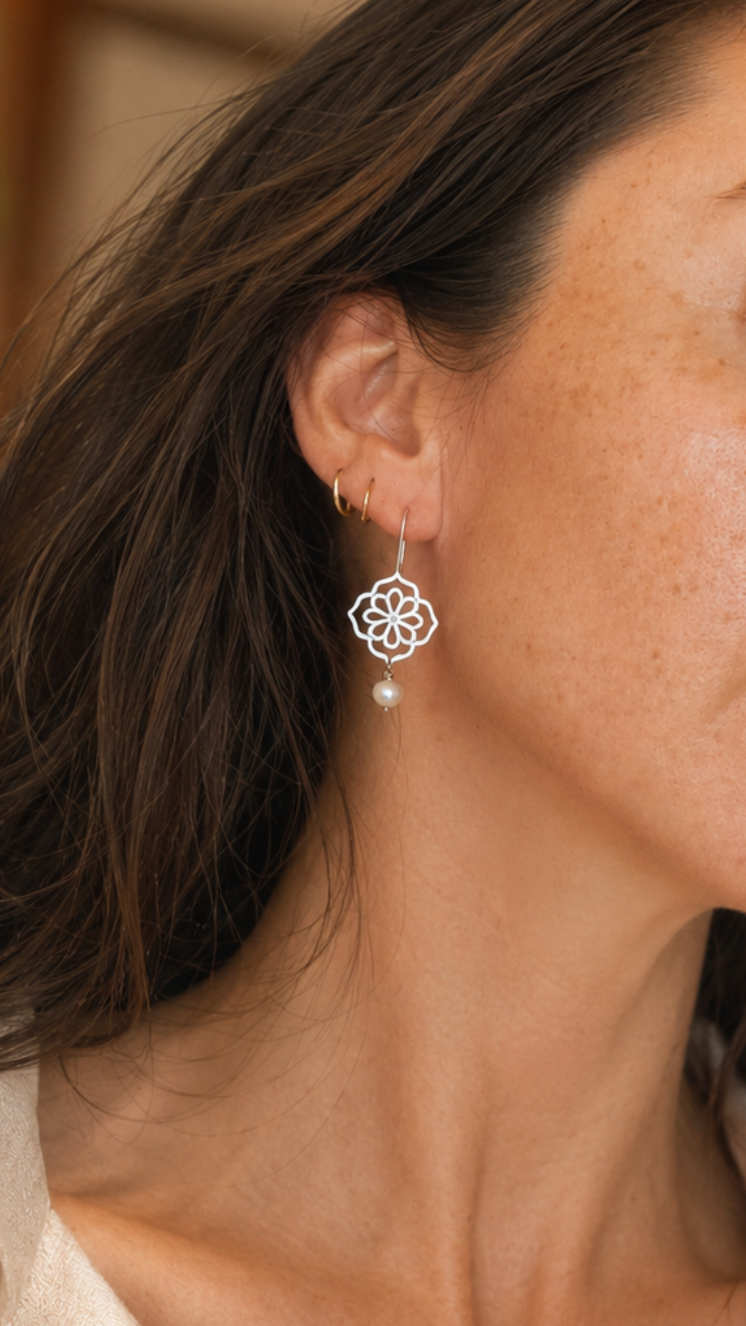 Aretes Rosa de los vientos