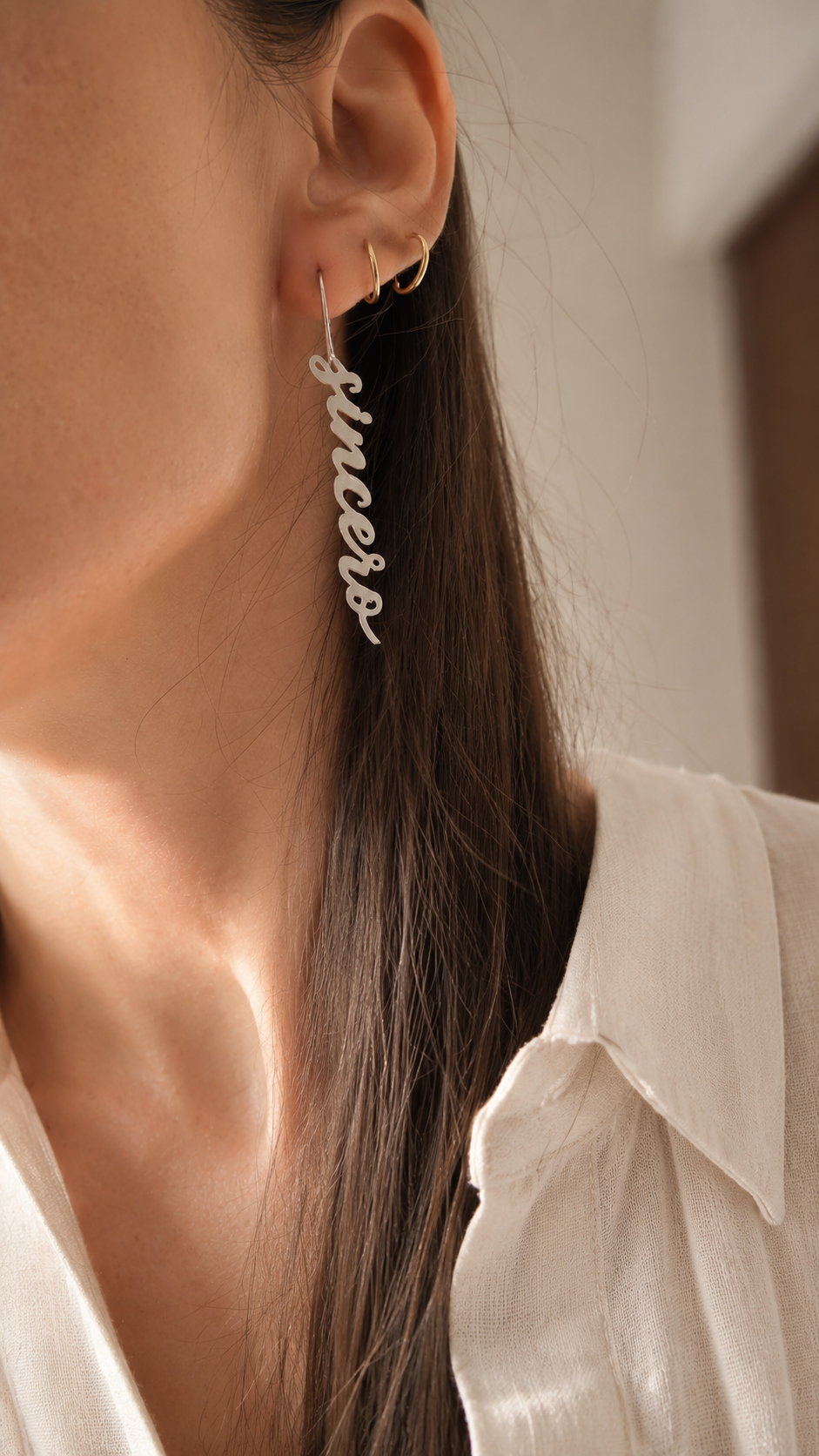 Aretes Amor sincero