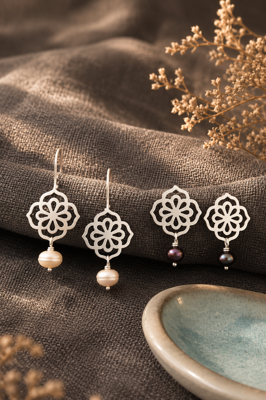 Aretes Rosa de los vientos